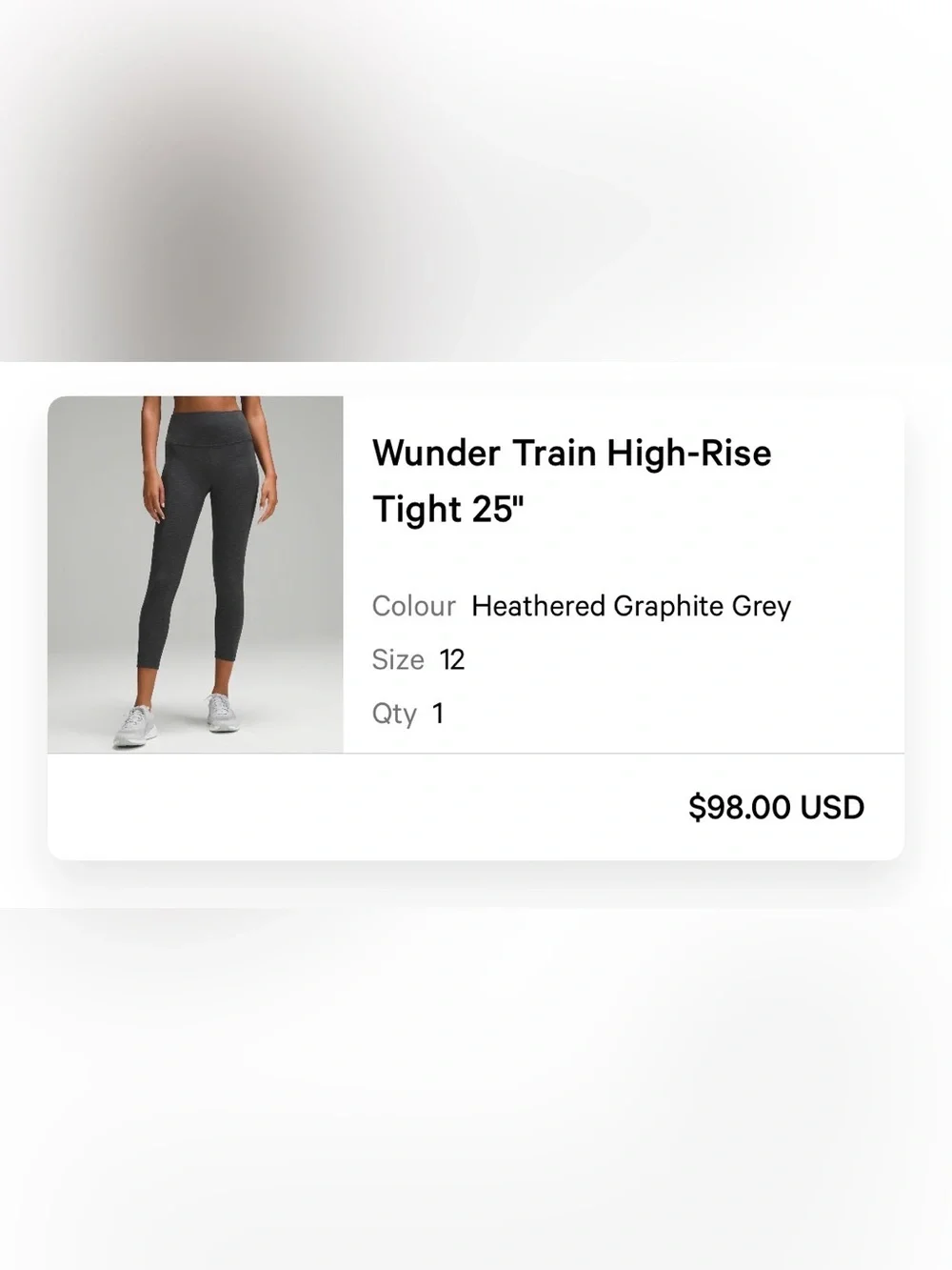 lululemon athletica Charcoal Heather Athletic leggings
